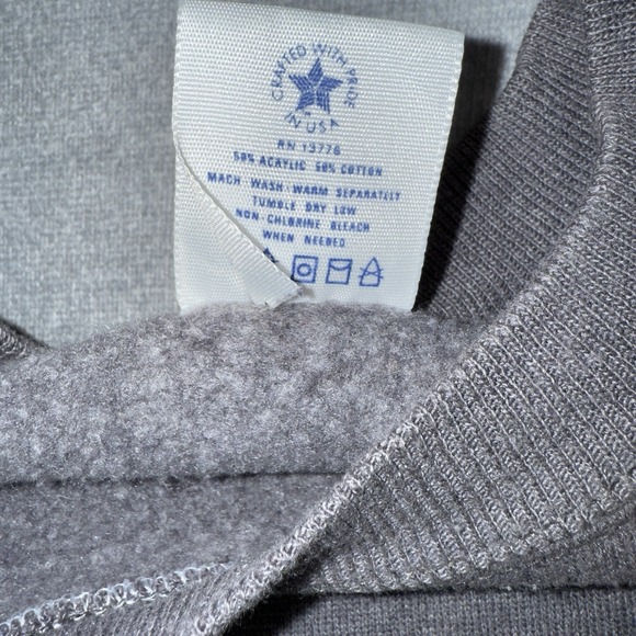 Vintage Pannill Sweatshirt Mens Large Gray Crewneck Pullover Raglan USA Blank - Picture 5 of 7